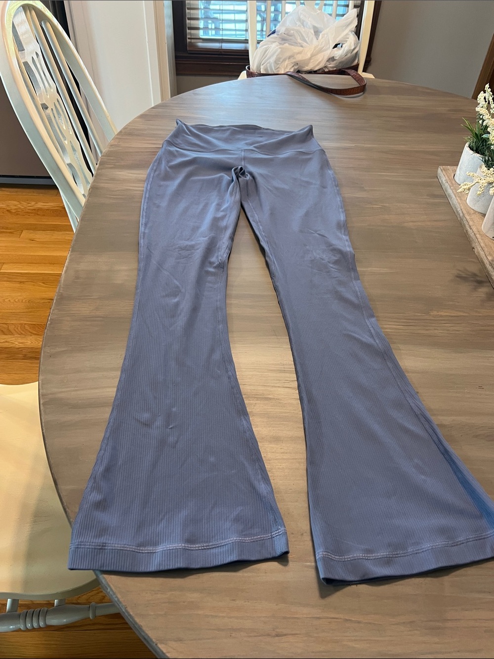 lululemon athletica Ribbed Boot-Cut Pants in Dusty Blue